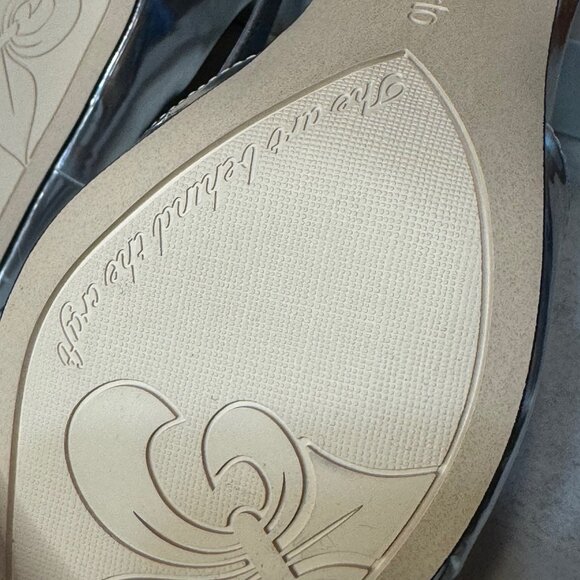 NEW! Franco Sarto "Amina," Silver Slingbacks - Picture 9 of 10